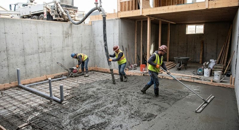 Basement Concrete Installation in Pickens County, GA