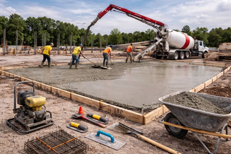 Commercial Slab Construction in Bartow County, GA