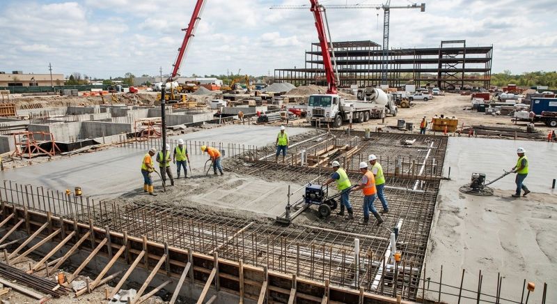Commercial Slab Installation in Woodstock, GA