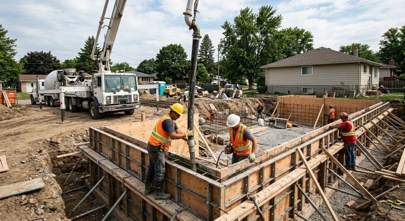 Foundation Wall Pouring in Cherokee County, GA