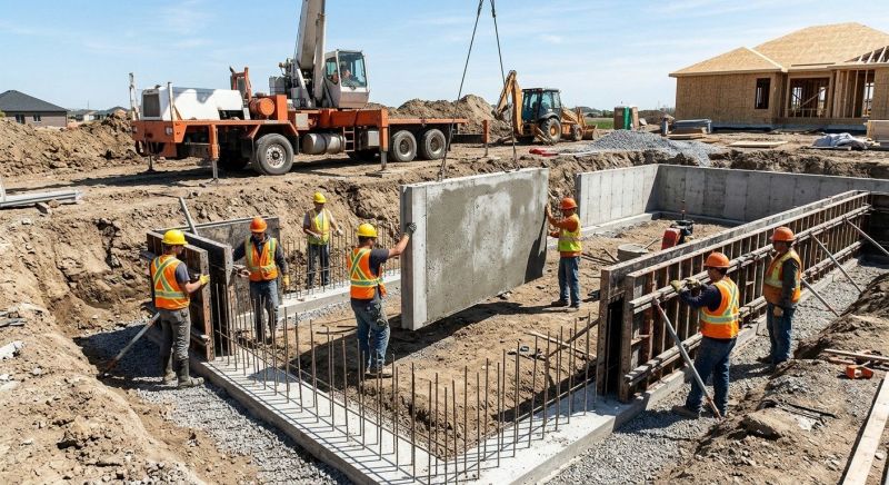 Foundation Wall Pouring in Forsyth County, GA